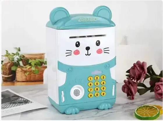 Копилка-сейф с кодовым замком и отпечатком Милый Мишка Коломыя