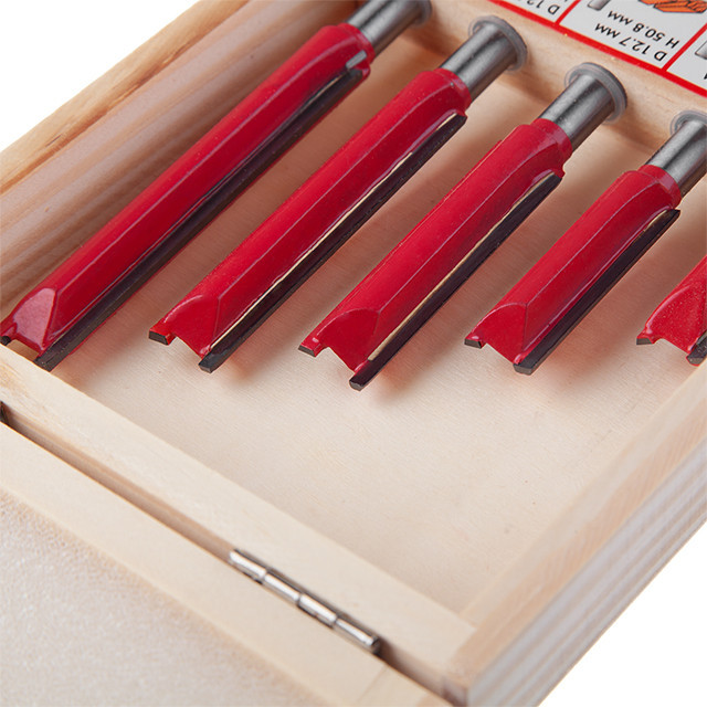 Набір фрез пазових INTERTOOL HT-0075 прямих, 5 шт. - для пазів різної глибини Львів - фото 4