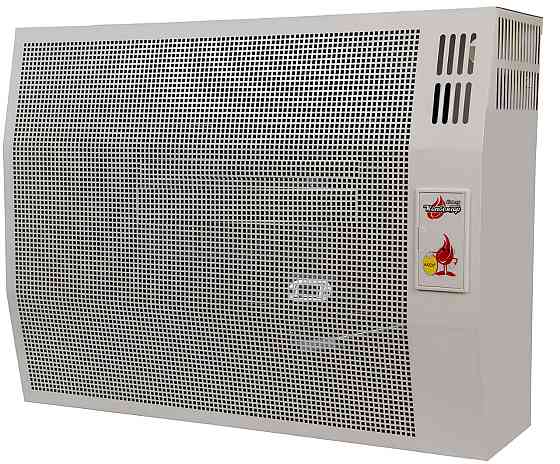 Газовий конвектор АКОГ 5-СП з сталевим теплообмінником обігрівач 5 кВт до 50 м2 з італійською автоматикою EuroSit + димохід Тернопіль