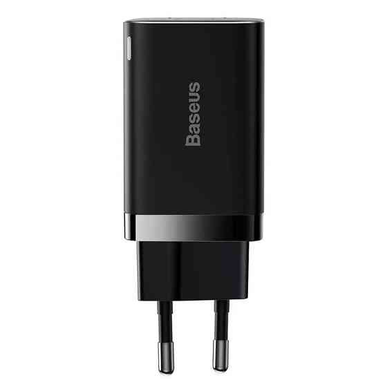 Сетевое зарядное устройство для Baseus Super Si Pro Quick Charger Type-C+USB 30W черный Львов