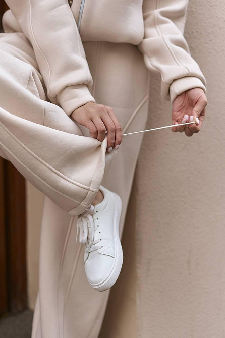 Женский теплый прогулочный костюм двойка турецкая трехнить на флисе Одесса - изображение 6