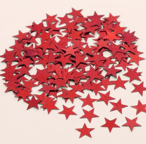 Конфетти Звездочки праздничные жесткие 15 г 1 см красный Киев - изображение 2