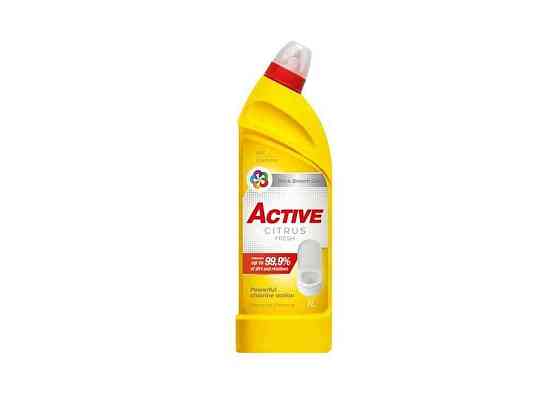 Гель для миття унітазу 1л з хлором Citrus Fresh ТМ ACTIVE Київ