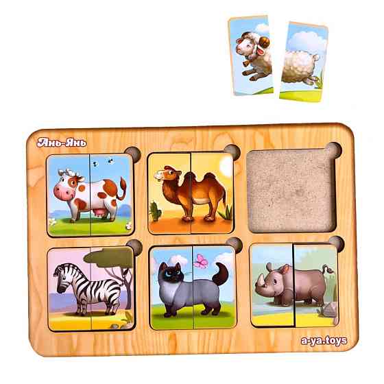 Деревянный пазл-сортер 