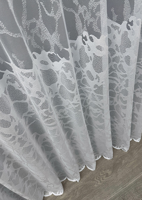 Тюль жакард "Преміум" колір білий 1529т Київ - фото 5