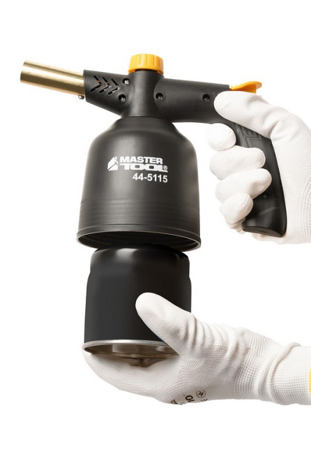 MASTERTOOL Лампа газова паяльна MASTERTOOL п'єзопідпал/обертання 360° Ø 20.2 мм/1300°С 1.7 кВт Коломия - фото 7