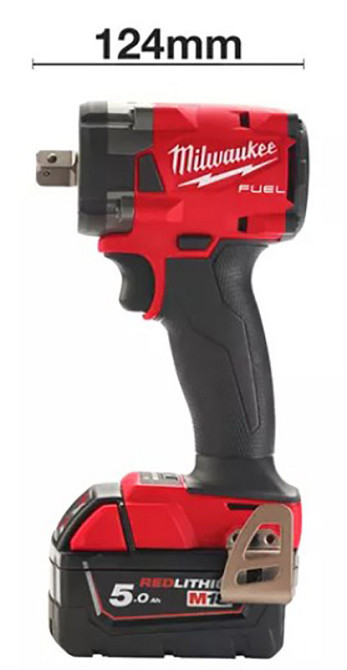 Гайковерт акумуляторний безщітковий 1/2'' MILWAUKEE, M18 FIW2P12-502X, 339Нм, з піном (зарядний пристрій M12-18 FC, 2 акумулятор Одеса - фото 4