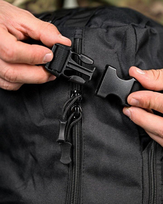 Тактичний рюкзак-баул X-TACTICAL black ПП4724 Одеса - фото 9