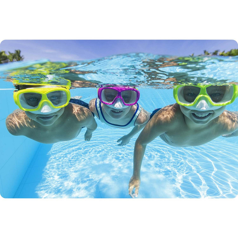 Маска для плавания Bestway 22039 розово-бирюзовая Киев - изображение 8