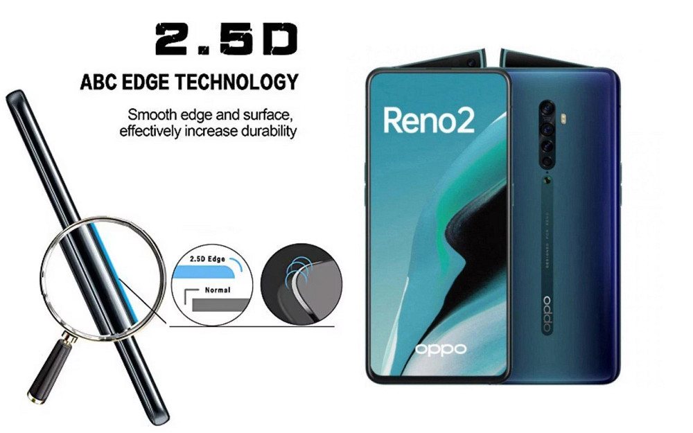 Защитное стекло ArmorGlass для OPPO Reno2, OPPO Reno2 Z – устойчивое к царапинам и ударам Киев - изображение 2