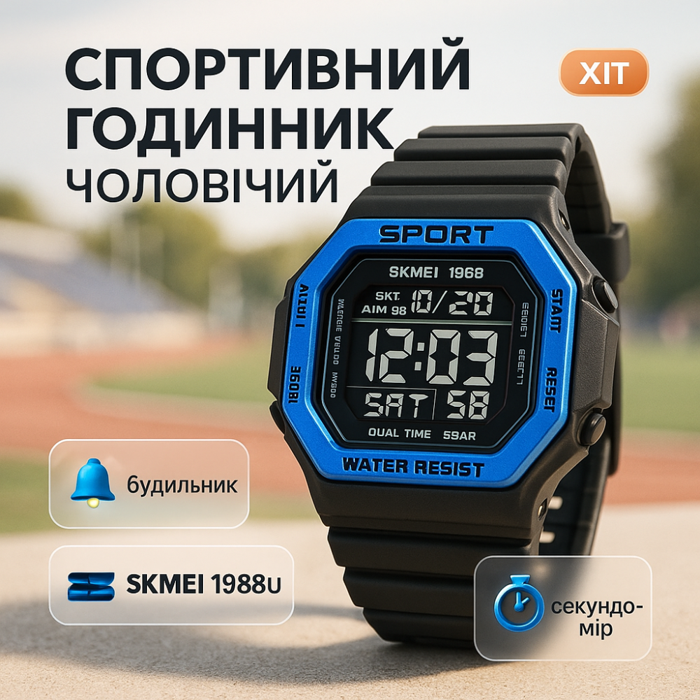Водонепроникний наручний годинник для військового виду спорту SKMEI, Годинник армійський оригінал HS-16 Львів - фото 18