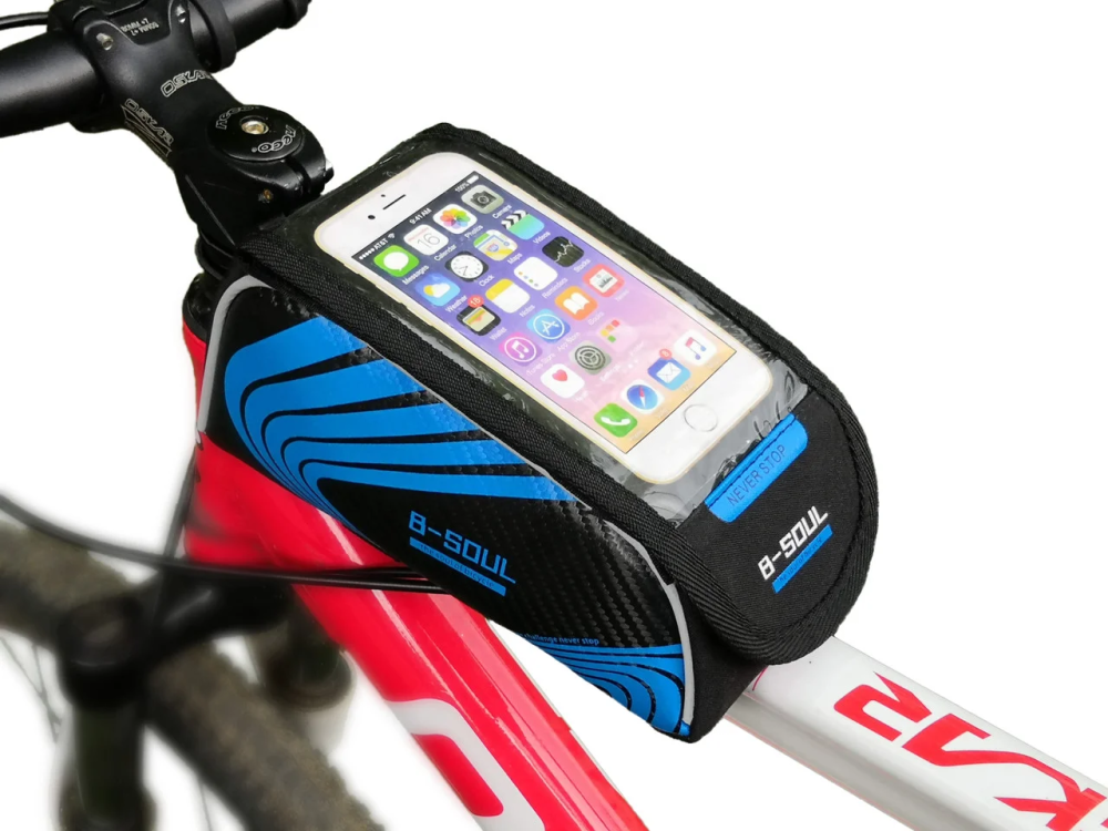 Сумка на раму B-Soul BAO-001, для смарфонів, чорно-синя Бровари - фото 3