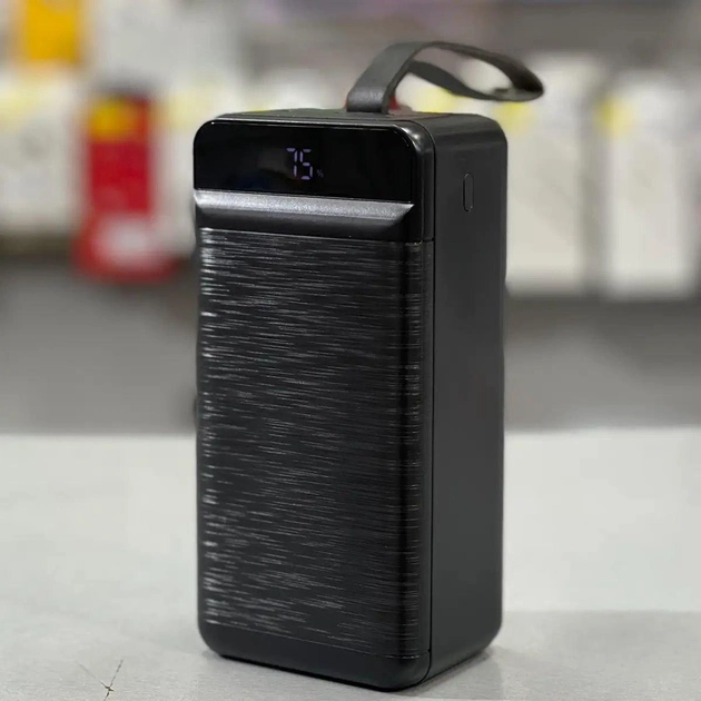 Универсальная мобильная батарея XO PR159 60000mAh PD20W+QC22.5W (Черный) Винница - изображение 3
