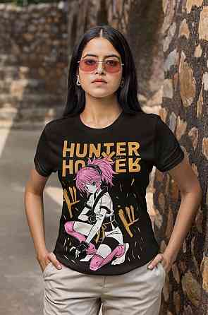 Футболка для мальчика аниме Охотник × Охотник оверсайз (рост от 165 до 180 ) Черний AnimeJ1154m Днепр