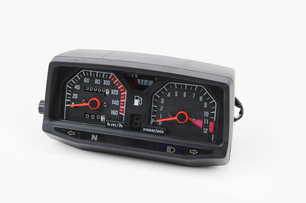 Спідометр в зборі ZS-125J (тахометр електронний), сірий, 4 фішки Киев - изображение 1
