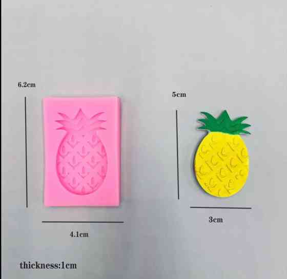 Молд "Ананас" - розмір форми 6*4см, силікон Київ