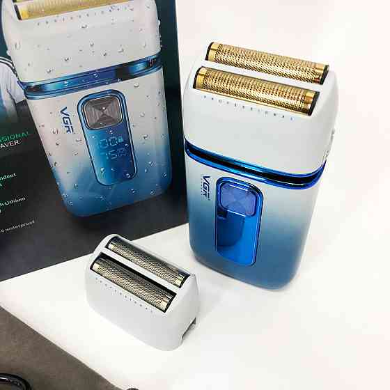 Аккумуляторная бритва с фирменным лезвием VGR V-362, Электробритва для ухода за бородой IN-42 Львов