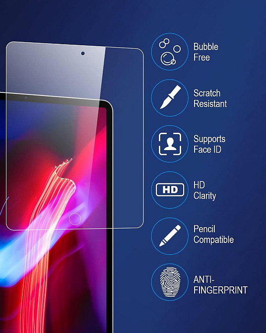 Плівка захисна для iPad 7/8/9 (10.2") Паперова матова Feel Like Paper 3 шт сумісна з Apple Pencil антиблікова PET для малювання Київ - фото 7