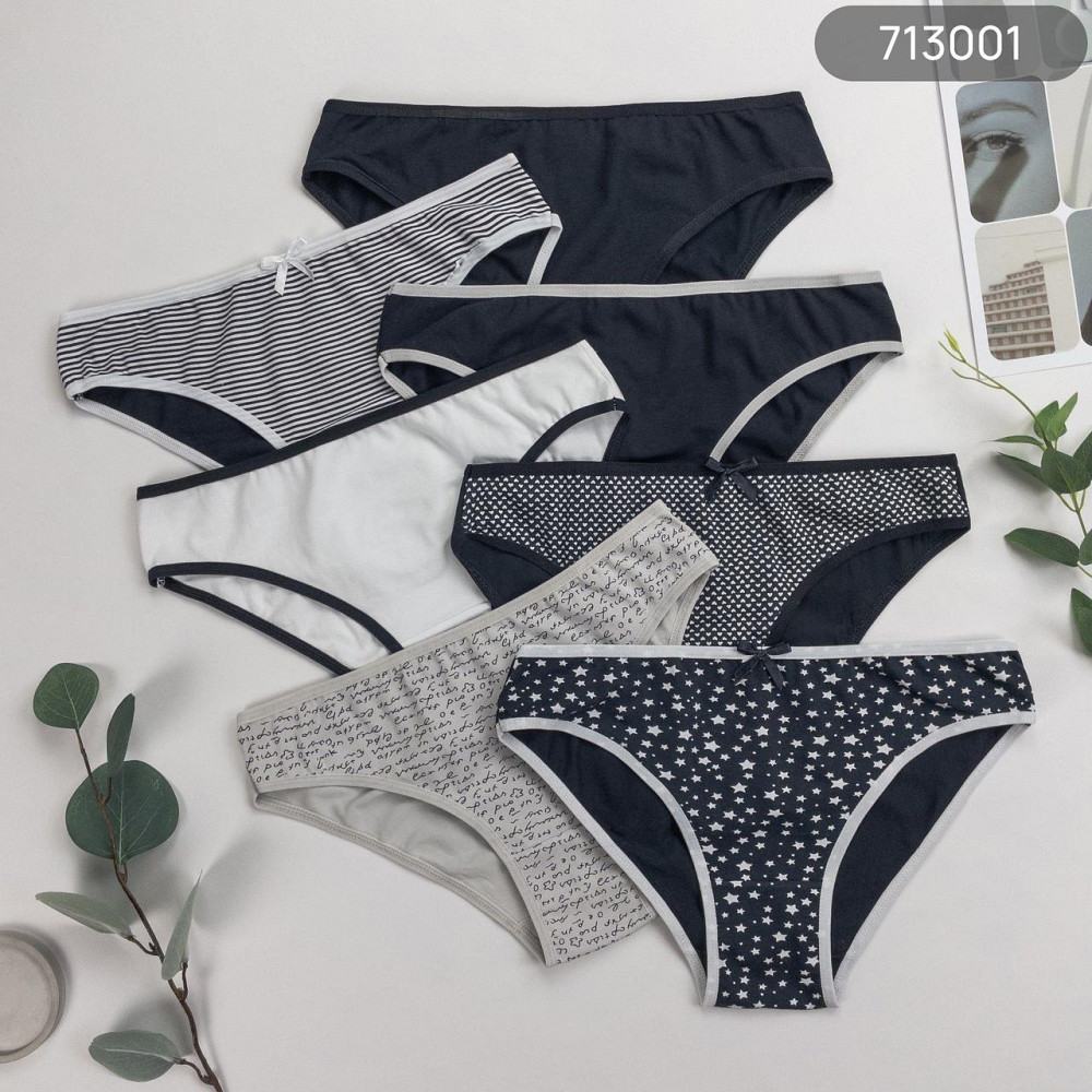 Набор хлопковые трусики женские хлопковые Nicoletta Турция недельки | 7 шт Киев - изображение 5