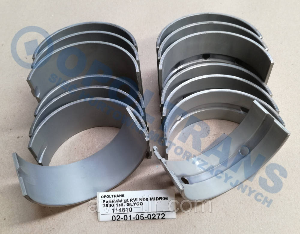 Вкладыши коренные RVI Midlum 5001847442, 34323, 5001847443, 35218, 35501, 5000296793 Луцк - изображение 1