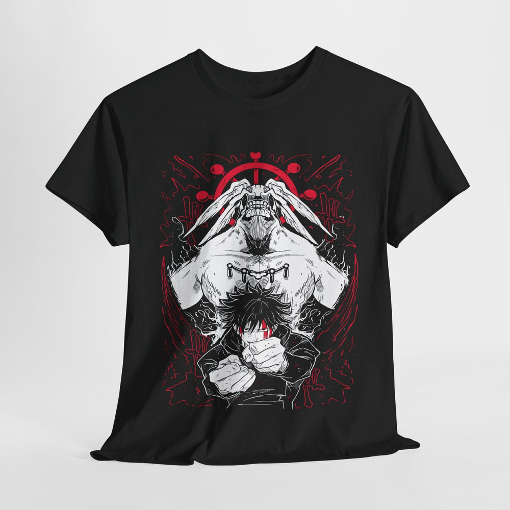 Футболка з аніме принтом Магічна битва оверсайз (S/M/L) Чорний AnimeJ0781 Дніпро - фото 6