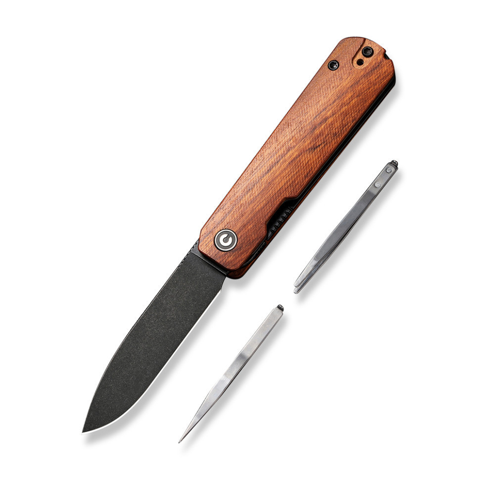 Ніж складаний Civivi Sendy Guibourtia Wood C21004A-2 Ровно - изображение 1