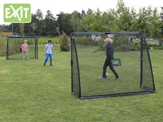 Врата футбольные EXIT Coppa 220 х 170 см, черные Киев