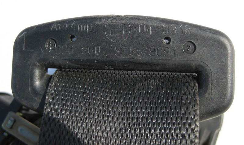 Mercedes-Benz  A2208602985 9C94 Ремінь безпеки задній лівий чорний S-Class W220 Одеса - фото 2