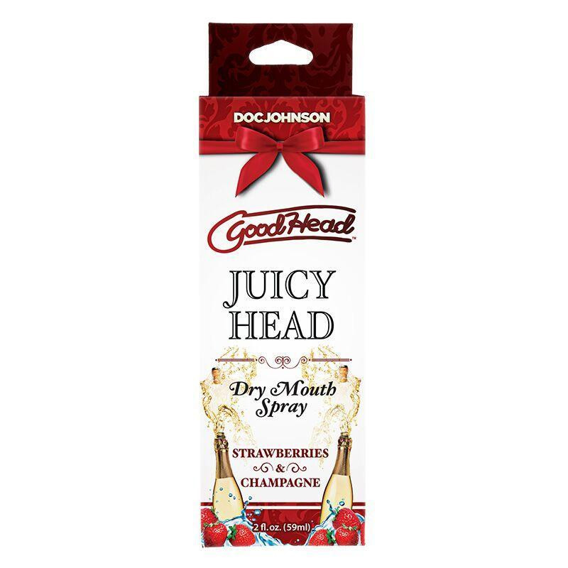 Увлажняющий оральный спрей Doc Johnson GoodHead - Juicy Head - Strawberries and Champagne 59мл Sex Aura Киев - изображение 2