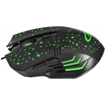 Мишка Esperanza MX212 Galaxy USB Black-Green (EGM212) Вінниця - фото 2