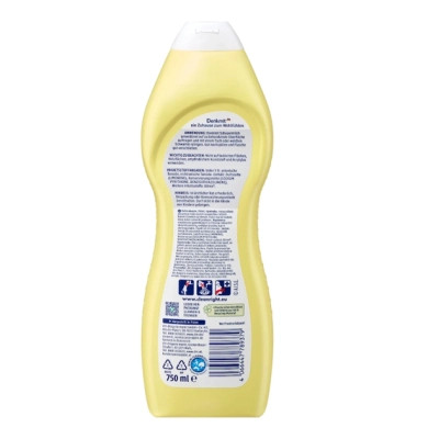 Крем для чищення кухні DenkMit Scheuermilch Frischer Zitrus-Duft Лимонна свіжість 750 мл (4066447789379) Вінниця - фото 3