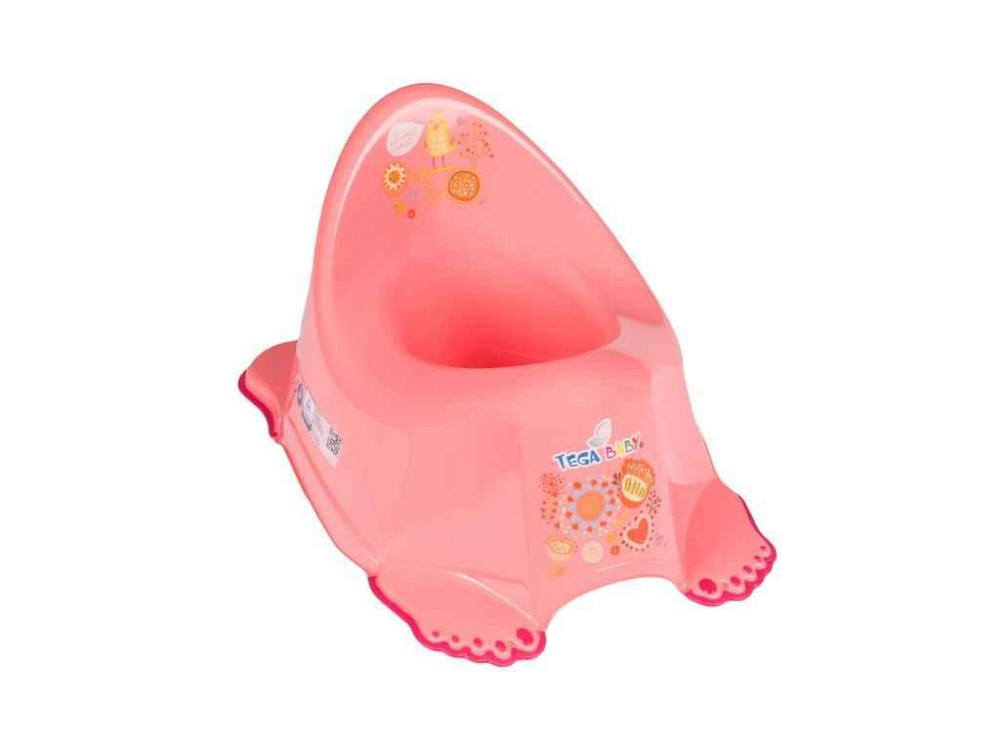Горшок детский розовый Фольк без музыки (FL-001-114, peach) ТМ TEGA Киев - изображение 1