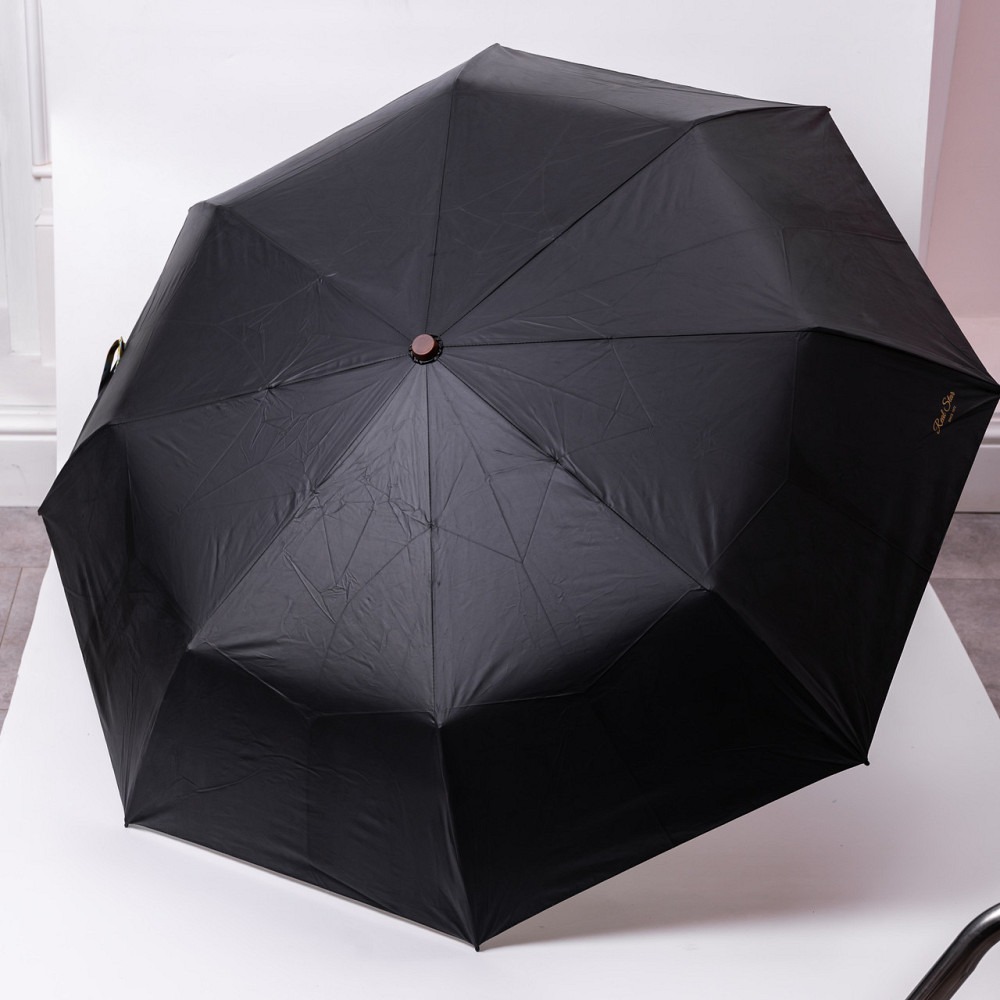 Yiwu Парасолька механічна елегантна з принтом міцна надійна з поліестеру діаметр 100 см Жовтий Коломия - фото 4