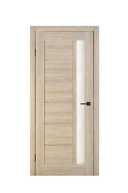 Дверь Реликт Корт Дуб Grey + Сатиновое стекло 60*200 см Стильная межкомнатная дверь Киев - изображение 1