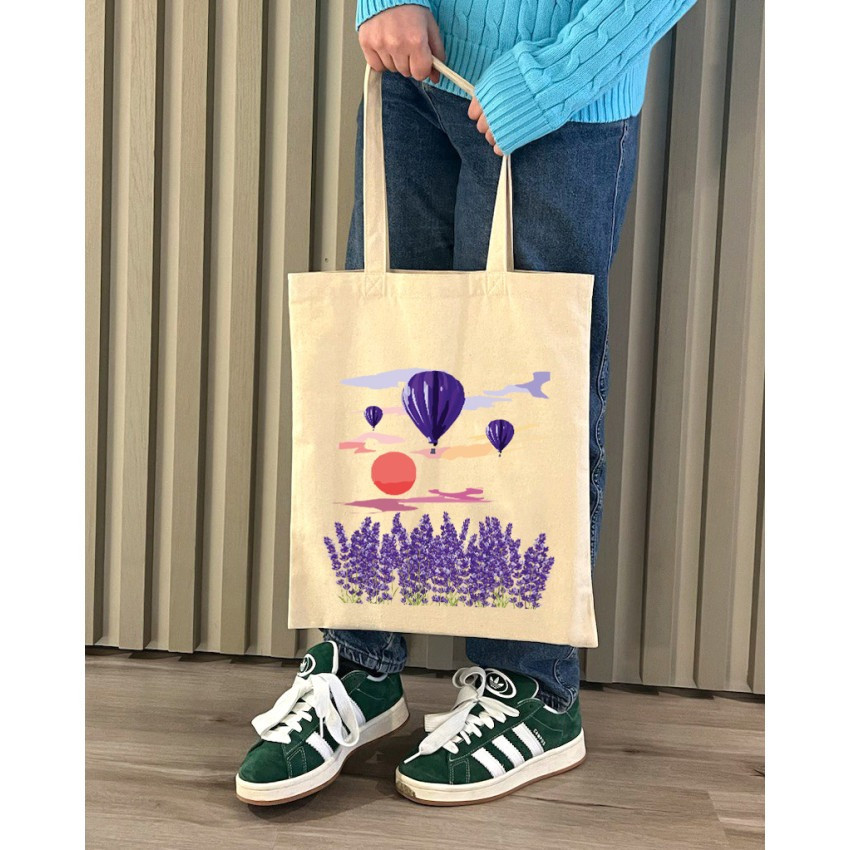 Екошопер BookOpt BK4066 "Навколо світу на повітряній кулі" бежевий Київ - фото 5