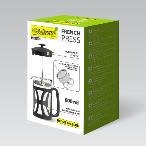 MR-1663-600-BLACK Заварник Maestro кава /чай(0,6л) Житомир - фото 2