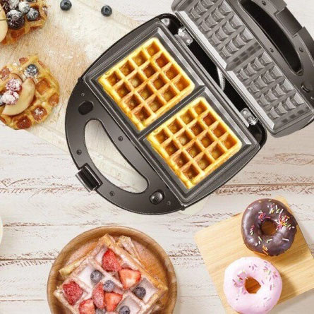 Гриль многофункциональный для дома Crownberg, Гриль электрический для кафе со сменными насадками KE-18 Львов - изображение 11