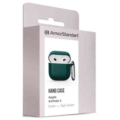Чехол для наушников Armorstandart Hang Case для Apple AirPods 4 Dark Green (ARM81280) Винница