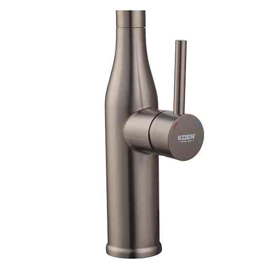 Кухонный смеситель KOER KI-70004-07 с выдвижным изливом из нержавеющей стали (KR3387) Харьков