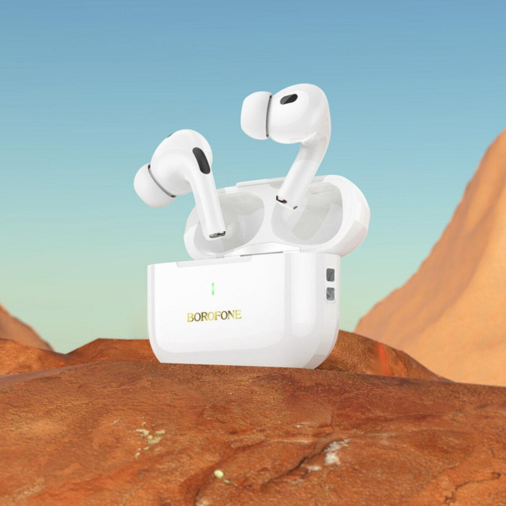 Наушники беспроводные BOROFONE BW59 Plus True wireless ANC noise reduction BT headset White 6941991107467 Одесса - изображение 7