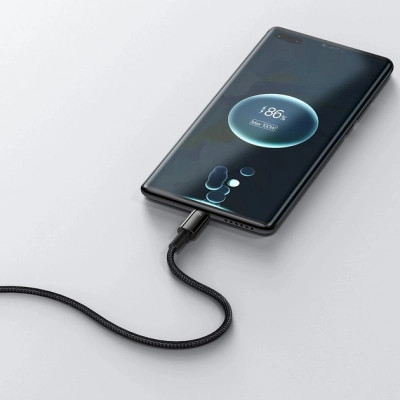 Дата кабель USB 2.0 AM to USB-C 1.0m 100W black Baseus (CAWJ000001) Винница - изображение 5