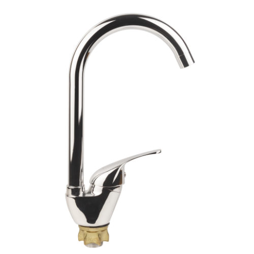 Змішувач S55 d40мм для кухні гусак вухо високий на гайці Aquatica Житомир - изображение 6