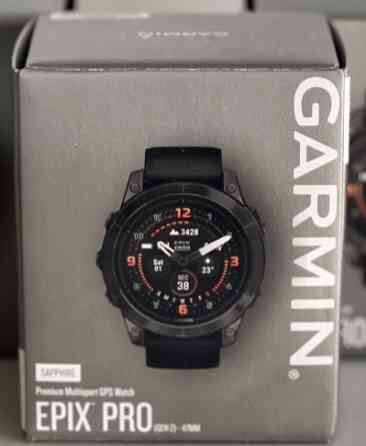 Часы: Garmin Epix Pro Sapphire 47mm. Carbon Grey DLC Titanium w. BB. Киев