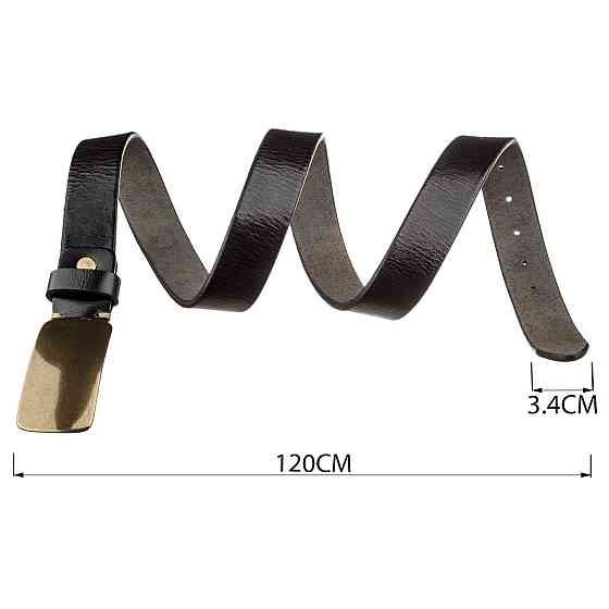 Ремень мужской автомат сasual Vintage 20122 Черный Киев