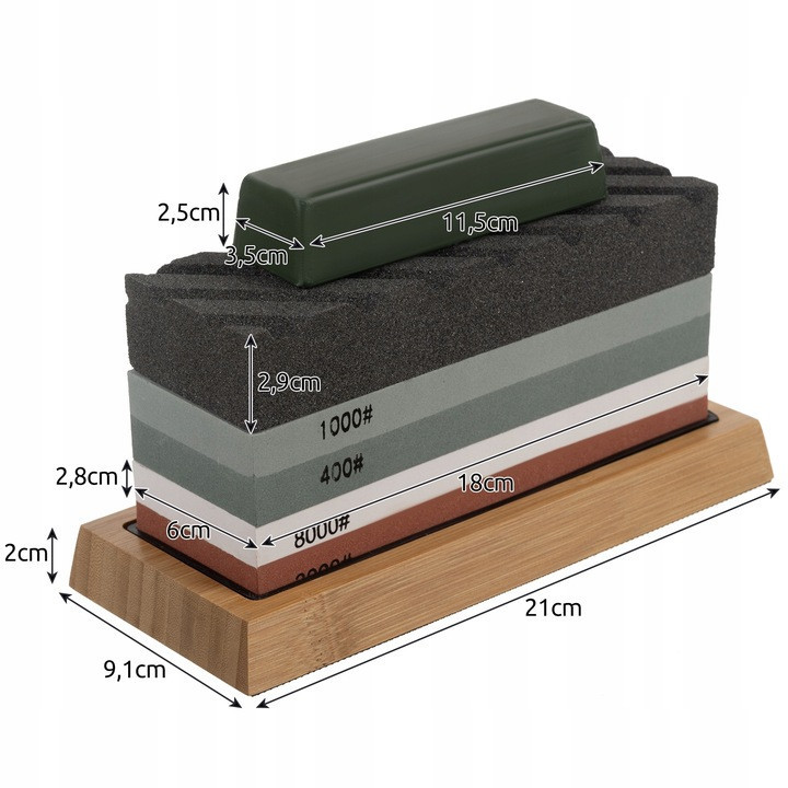 Професійний Набір для заточування ножів 2 камені з аксесуарами Ruhhy (23763) Нововолинськ - фото 5