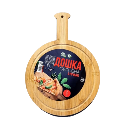 Дошка кухонна 36*26*1см бамбук з ручкою 8831 S&T Житомир