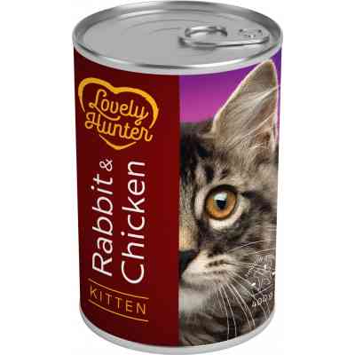 Консерви для котів Lovely Hunter Kitten Rabbit&amp;Chicken 400 г (LHU45347) Вінниця