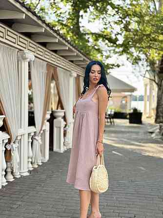 Летнее платье сарафан из муслина на бретельках Caramel 42-44, Капучино Киев