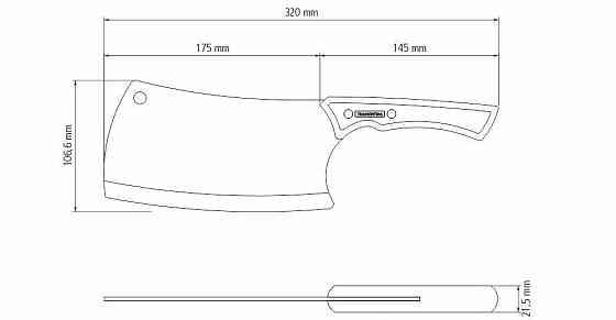 Нож-тесак Tramontina Churrasco Black, 178 мм (6710917) Киев