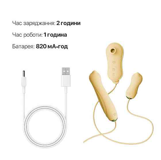 Набор 3в1 Zalo – UNICORN Set Yellow, виброяйцо, пульсатор, вакуумный стимулятор Sex Aura Киев